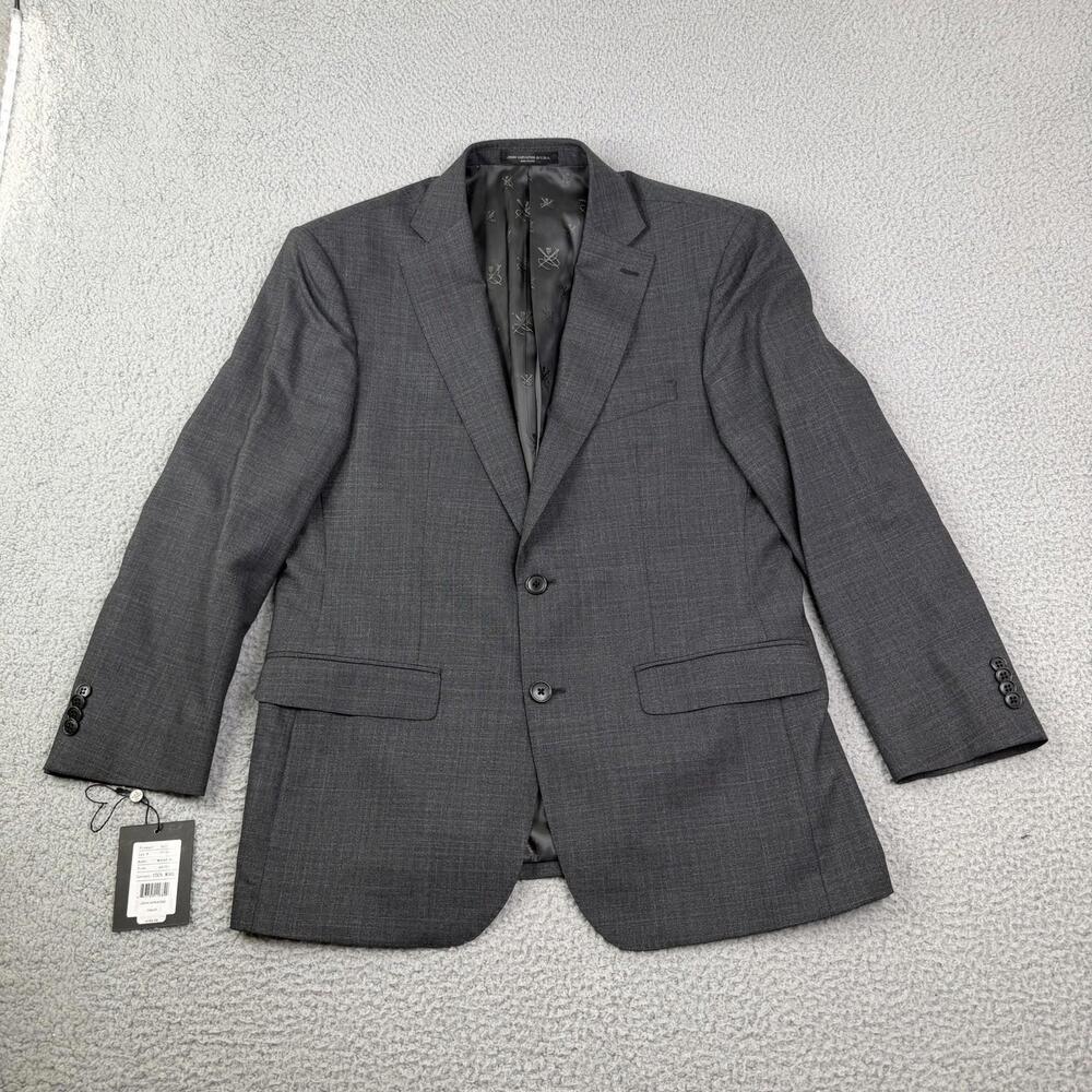 NWT John Varvatos Mercer Wool Blazer Suit Jacket Men's Size 40S Gray 2-Button